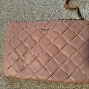 Kate Spade Blush Quilted Wristlet